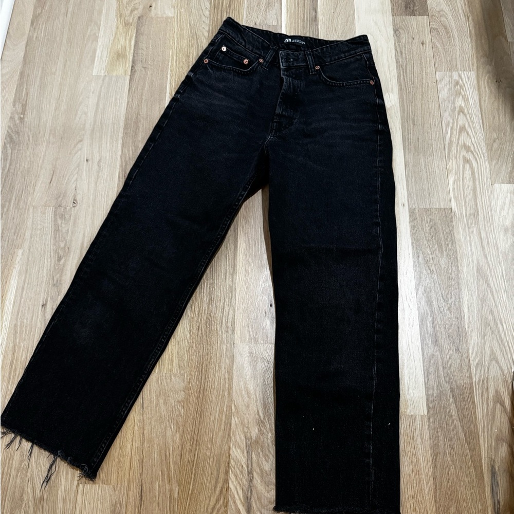Zara Charcoal Denim Pants